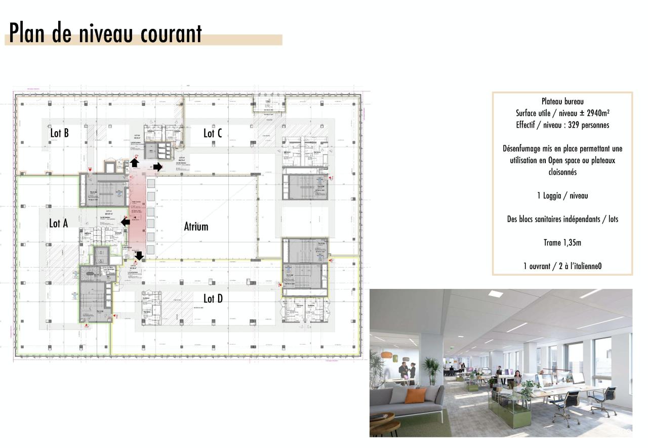Bureau Lyon 25305m² Location bureau Lyon Rhône OLBUR2110517 20